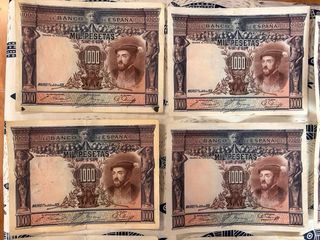 21 billetes 1000 pesetas sin serie MBC
