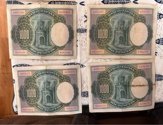21 billetes 1000 pesetas sin serie MBC