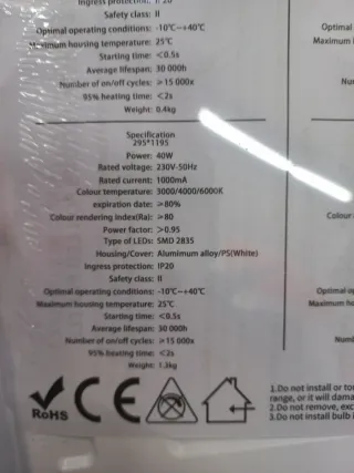 Panel Led 30x30 cm 18W 1800lm. Blanco neutro