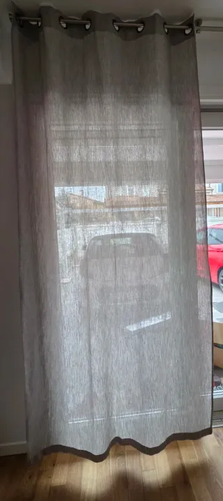 2 tende grigie 265x135 con anelli