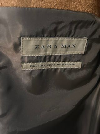 Abrigo parca gabardina zara beige