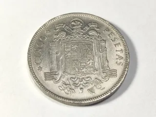 Moneda 5 Pts 1949 *50 E. Español Francisco Franco