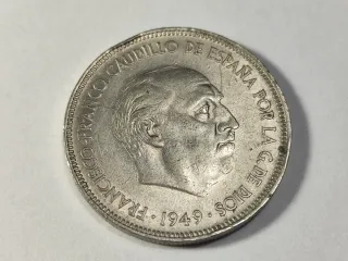Moneda 5 Pts 1949 *50 E. Español Francisco Franco