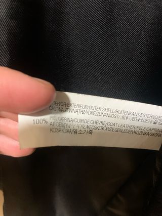 Americana piel hombre zara denim couture