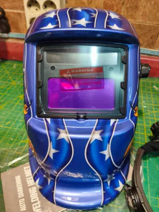 Casco pantalla electrónica para soldar