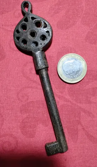 Llave de hierro forjado.Siglo XVIII