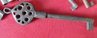 Llave de hierro forjado.Siglo XVIII