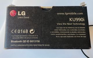 Teléfono movil vintage LG KU990i