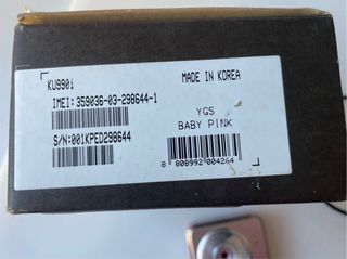 Teléfono movil vintage LG KU990i