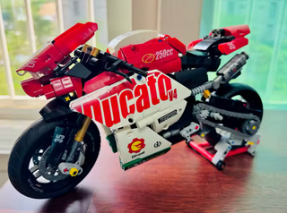 Juego de bloques de construcción de motocicleta