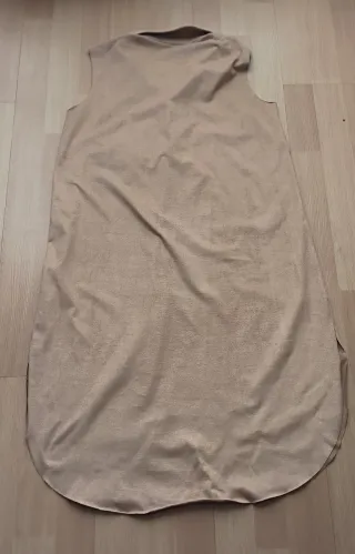 Vestido antelina beige Moewy