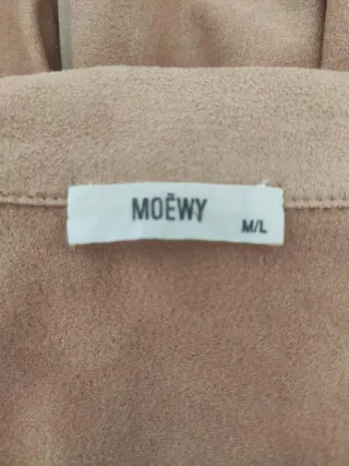 Vestido antelina beige Moewy