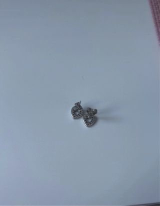 Pendientes de plata corazón Joyería José Luis