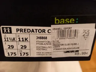 Botas niño fútbol nuevas