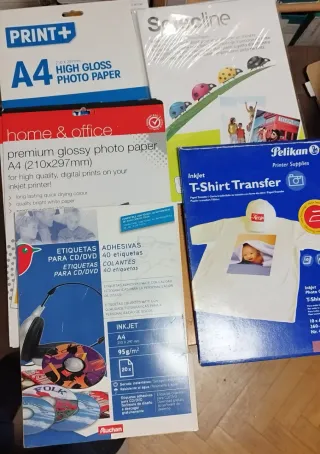 Papel fotográfico impresora de tinta