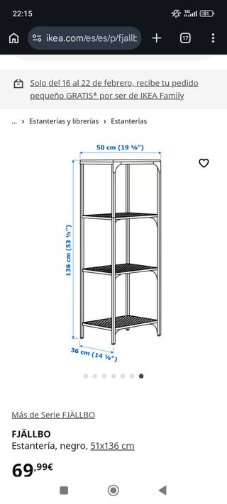 Muebles de salon estilo industrial IKEA FJÄLLBO