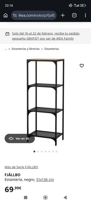 Muebles de salon estilo industrial IKEA FJÄLLBO