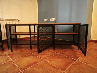 Muebles de TV salon estilo industrial IKEA FJÄLLBO