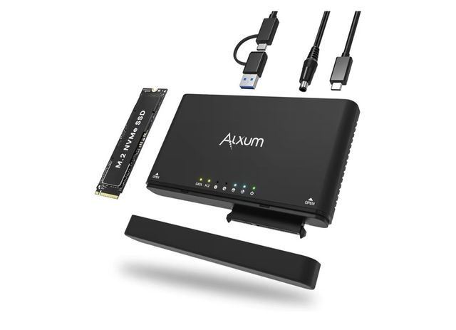 Alxum Carcasa USB a NVMe M.2