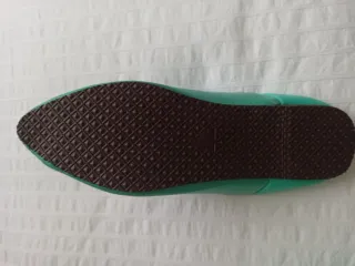 Zapatillas Marruecos, verde agua y bordados en oro