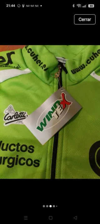 Chaqueta Ciclista Térmica Carletti Talla L