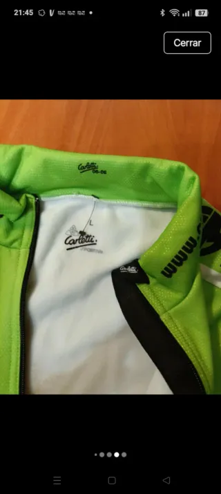 Chaqueta Ciclista Térmica Carletti Talla L