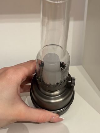 Lámpara estilo quinqué con luz LED