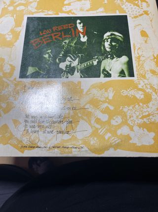 Disco vinilo lou reed berlin