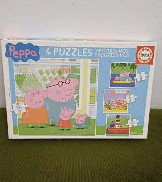 Puzzle Peppa Pig 4 Puzzles Progresivos Educa