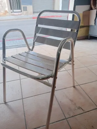 Sillas de aluminio y mesas de aluminio