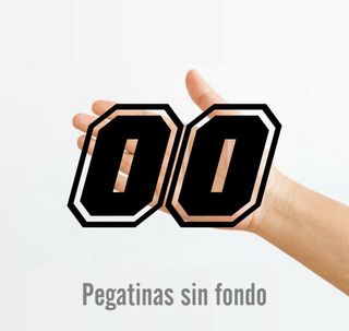 Pegatinas números moto (2 unidades)