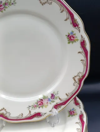 Set platos de postre porcelana checa