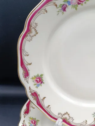 Set platos de postre porcelana checa