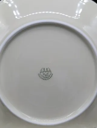 Set platos de postre porcelana checa