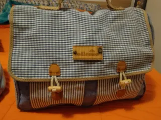 Bolso de tela a cuadros Ellesse