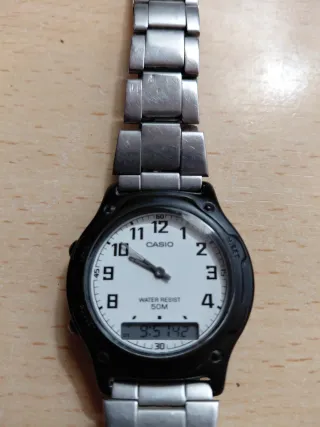 Reloj Casio Analógico-Digital Negro/Plata