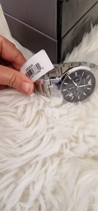 Reloj Emporio Armani Hombre Negro/Plata