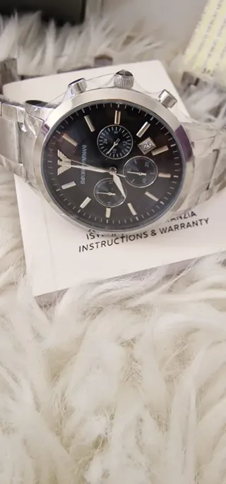 Reloj Emporio Armani Hombre Negro/Plata