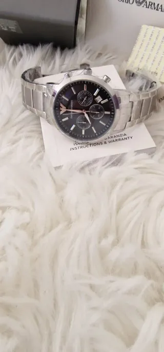 Reloj Emporio Armani Hombre Negro/Plata