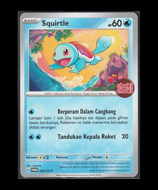 Carta Pokémon TCG "Squirtle SV-P 062" Promo Choki