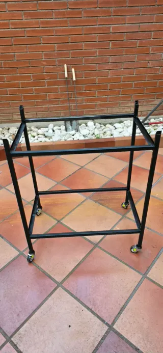 Barbacoa Portátil Metal y Madera