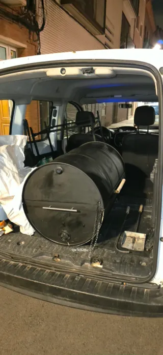 Barbacoa Portátil Metal y Madera