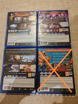 Lotto 3 videogiochi PS4 PlayStation Pal Ita