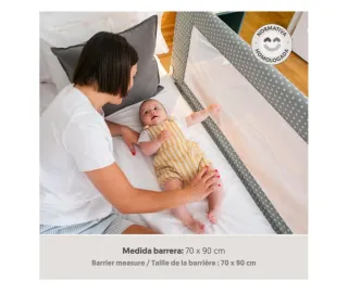 Interbaby barrera de cama abatible 90 cm