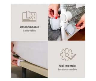 Interbaby barrera de cama abatible 90 cm