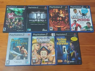 Vários videojogos da PlayStation 2