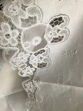 2 Coppie asciugamani/tende lino e Cantù