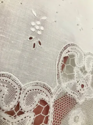 2 Coppie asciugamani/tende lino e Cantù