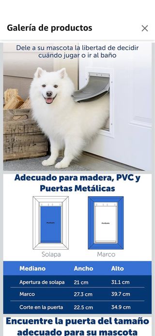 Puerta para mascotas