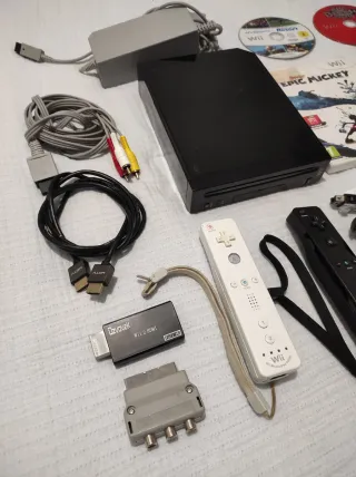 Lote Nintendo Wii Retrocompatible negra